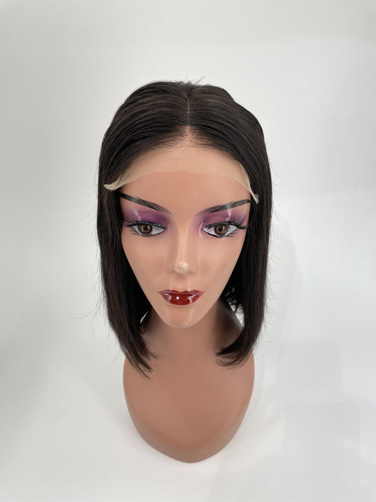 Perruque Bob Closure 5x5 HD Middle-Part Lisse - NEW WORLD BEAUTY