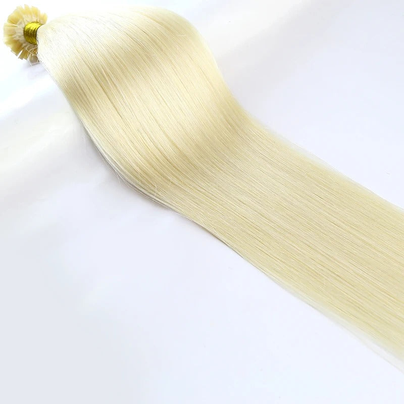 Extensions de cheveux à la kératine blond 613 - NEW WORLD BEAUTY