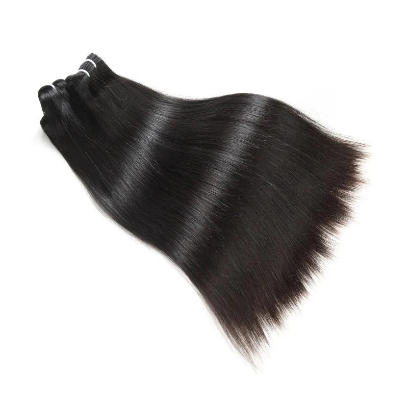 Cheveux brésiliens naturels, doux et brillants, pour un look naturel et élégant avec un toucher soyeux.