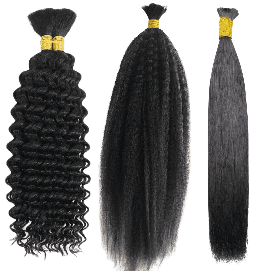 Super Bulk en cheveux naturels, mèches épaisses et volumineuses pour des coiffures pleines de corps et de texture