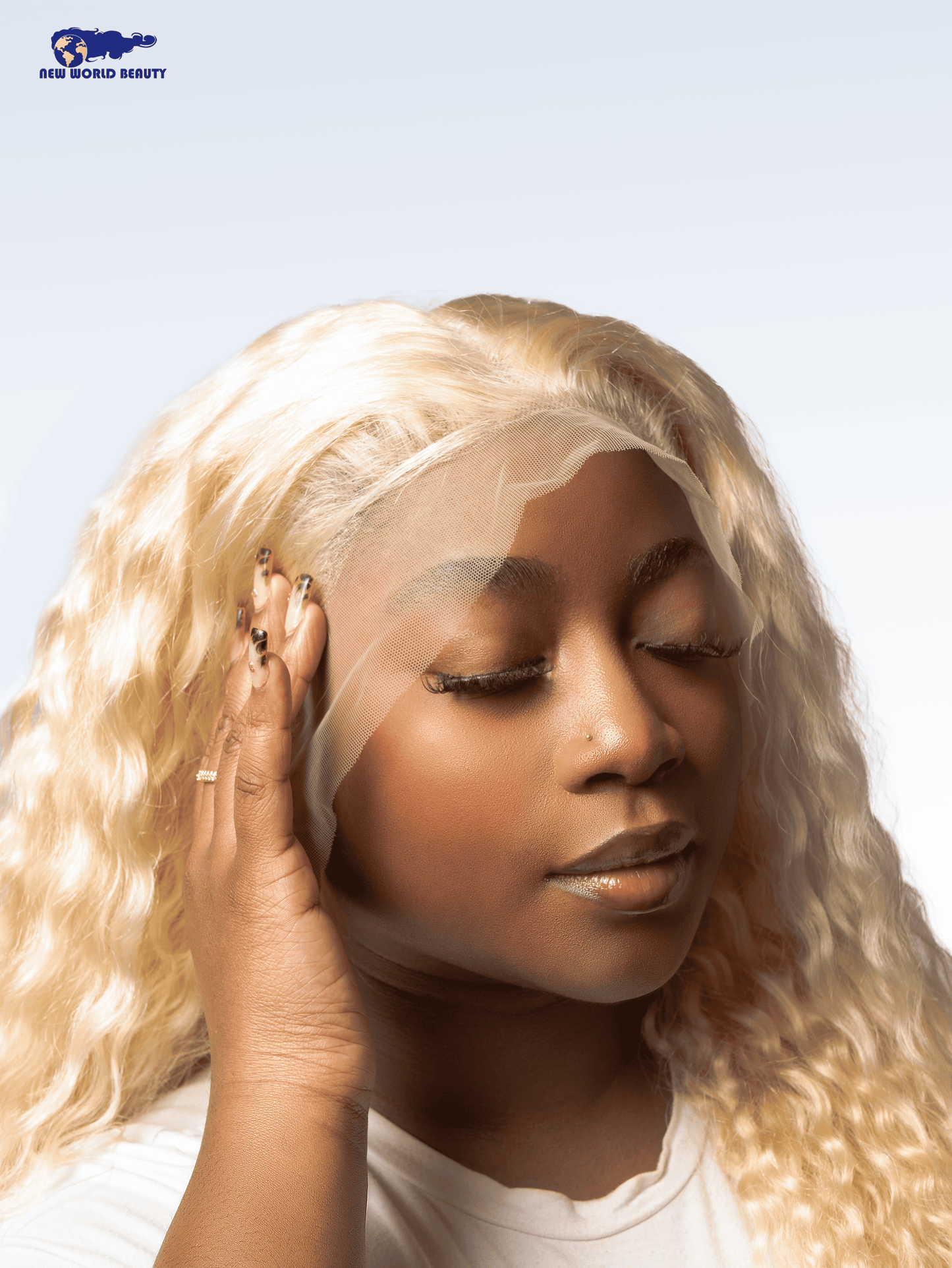 Perruque Brésilienne Bouclée Lace Frontal Blonde Longue