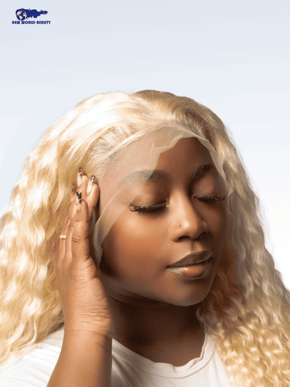 Perruque Brésilienne Bouclée Lace Frontal Blonde Longue