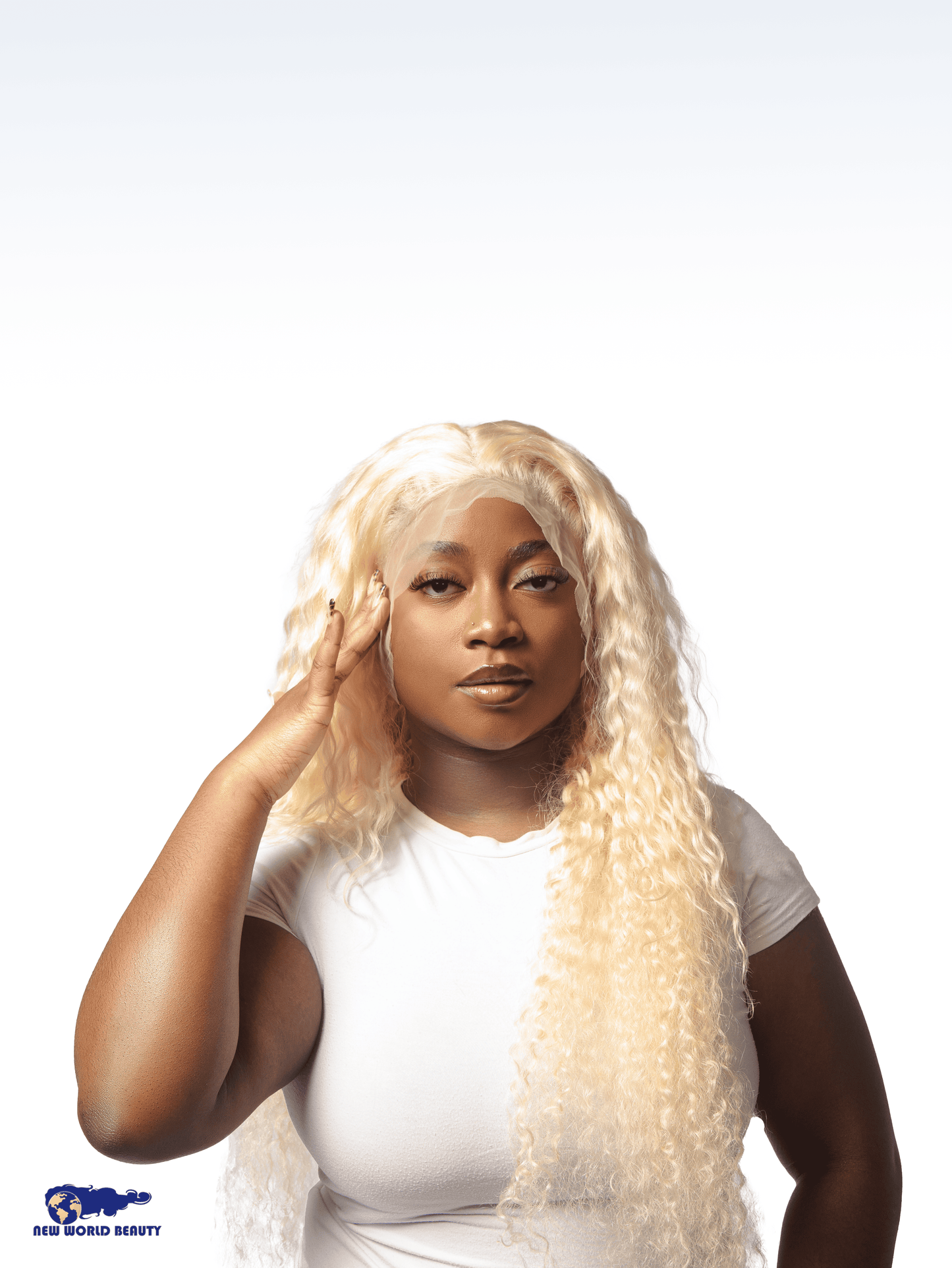 Perruque Brésilienne Bouclée Lace Frontal Blonde Longue