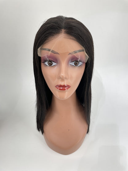 Perruque Bob Closure 5x5 HD Middle-Part Lisse - NEW WORLD BEAUTY