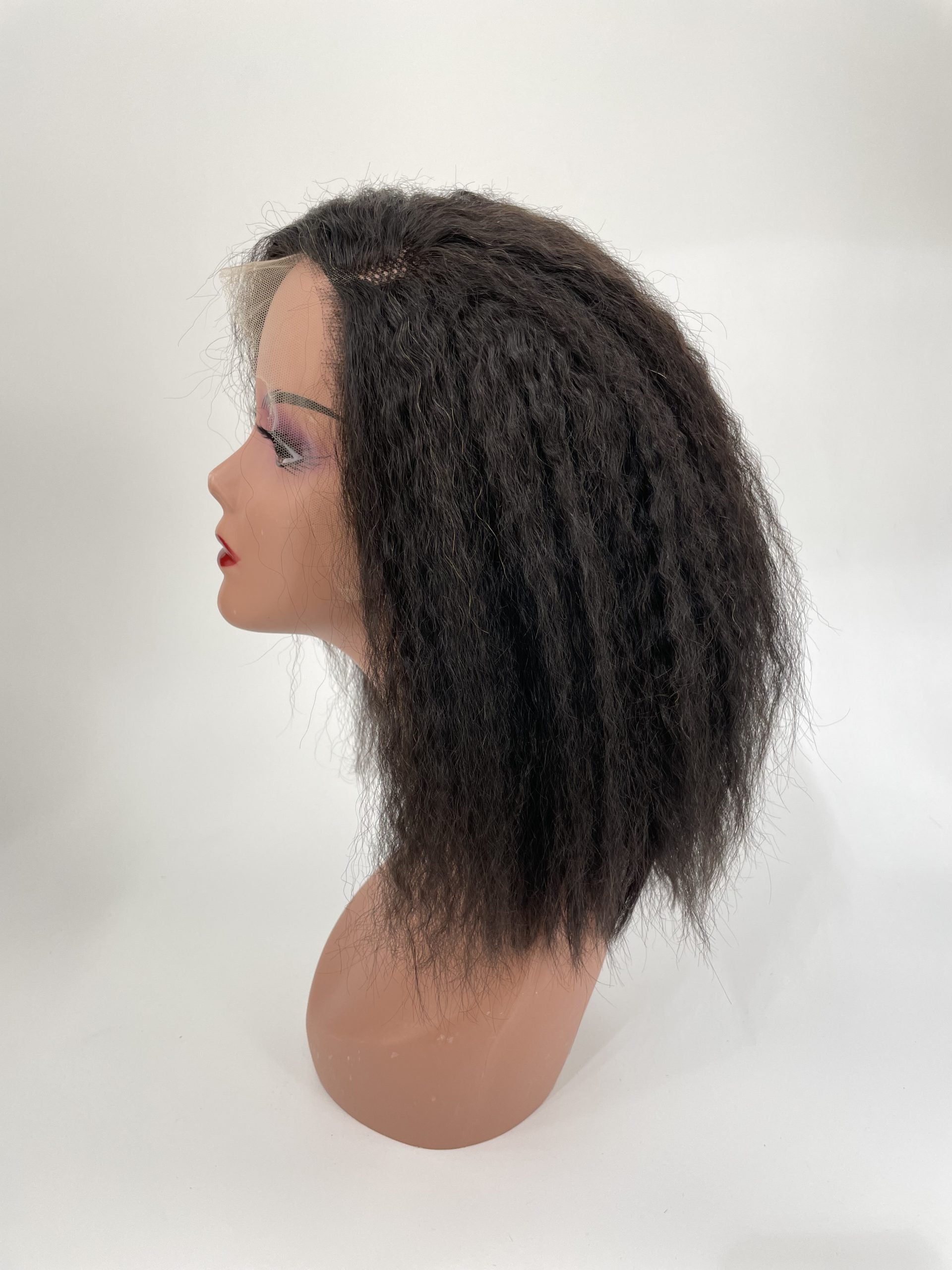 Perruque Bob Frontale 13x4 HD C-Part Kinky Straight Yaki - NEW WORLD BEAUTY