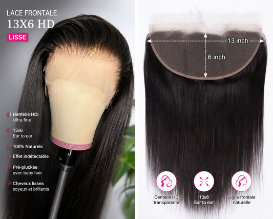 Lace frontale 13x6 HD lisse