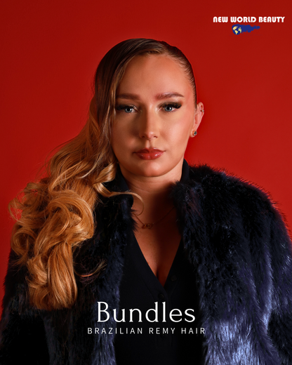 2 Tissages Colorés Brazilian Remy Hair = Ponytail