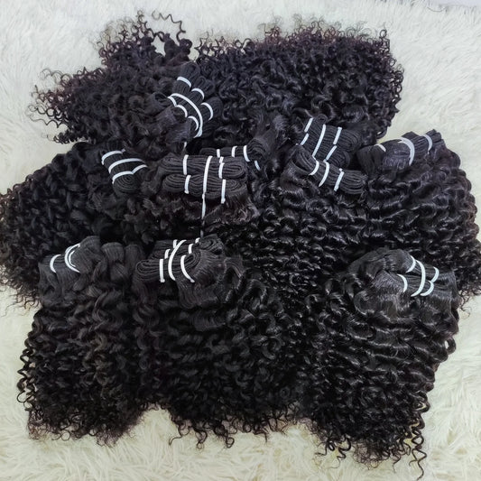 Tissages Brésiliens Kinky Curly Virgin Remy Hair