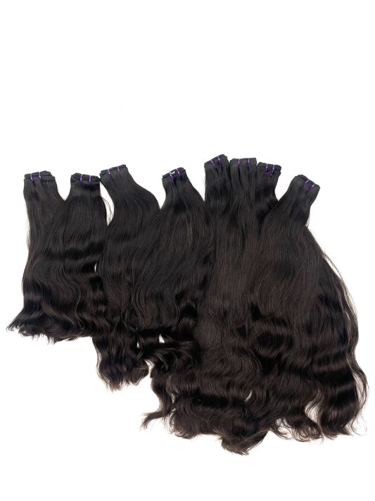 Tissages Indiens Natural Wavy Virgin Hair Double Drawn