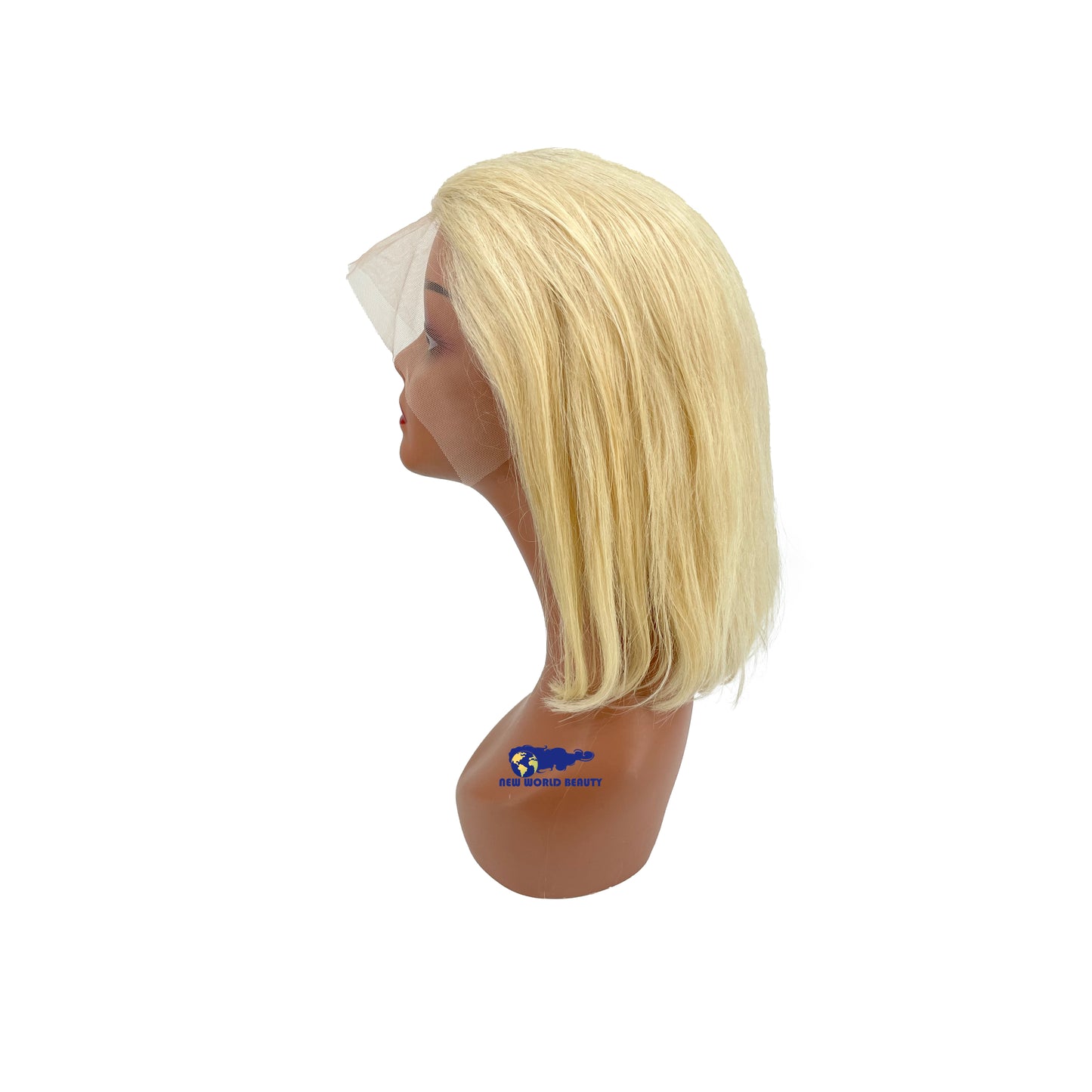 Perruque Bob Frontale Blonde Platine