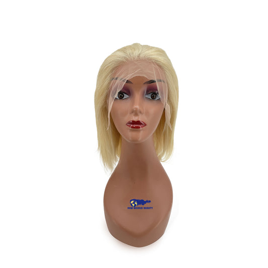 Perruque Bob Frontale Blonde Platine