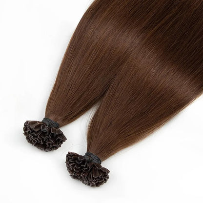 Extensions de cheveux à la kératine couleur 4 - NEW WORLD BEAUTY