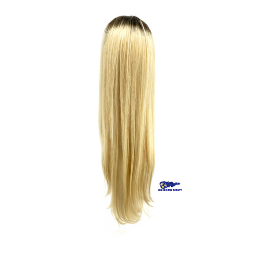 Perruque Brésilienne Lace Frontale Ombre Brun Foncé & Blonde Platine